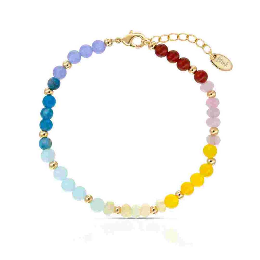 Gelang Emas Chakra Stone -Chakra Stone Gold Bracelet