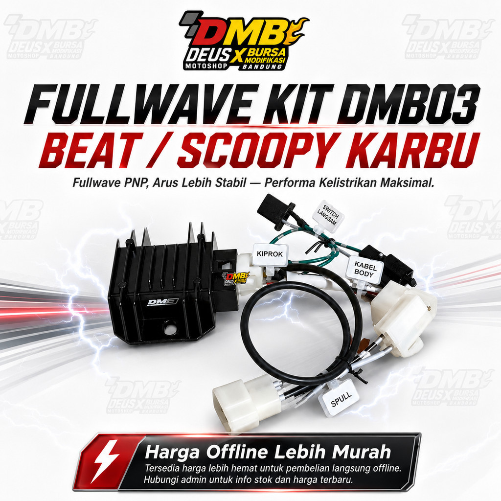 Kabel Full Wave DMB Honda Beat Karbu Scoopy Karbu PNP Kiprok NMAX DMB02 DMB03 YGP
