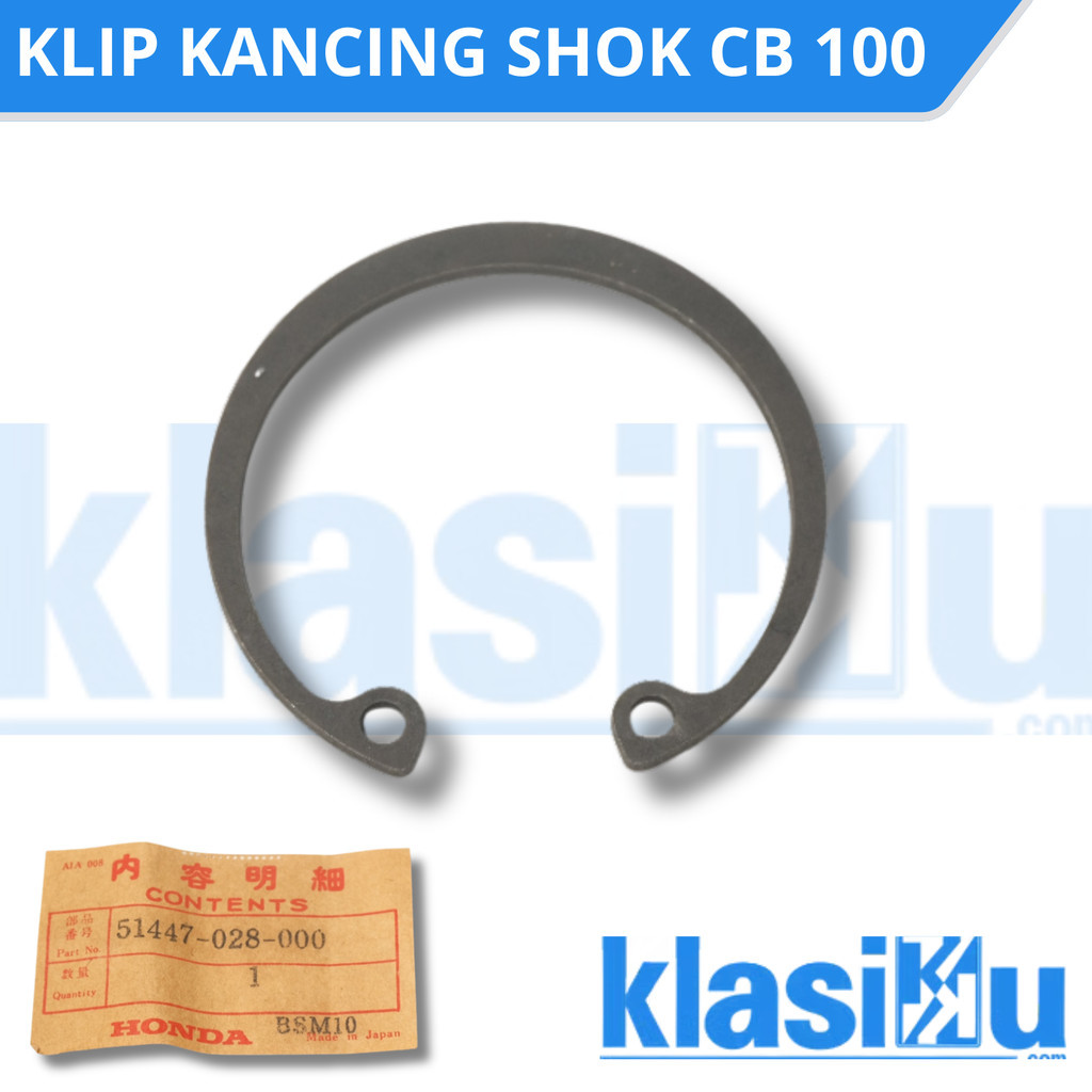 Klip Kawat Kancingan As Shock Depan Honda CG110 S110 S90 S90Z CB100 GL100 Benly Original Kode Part 5