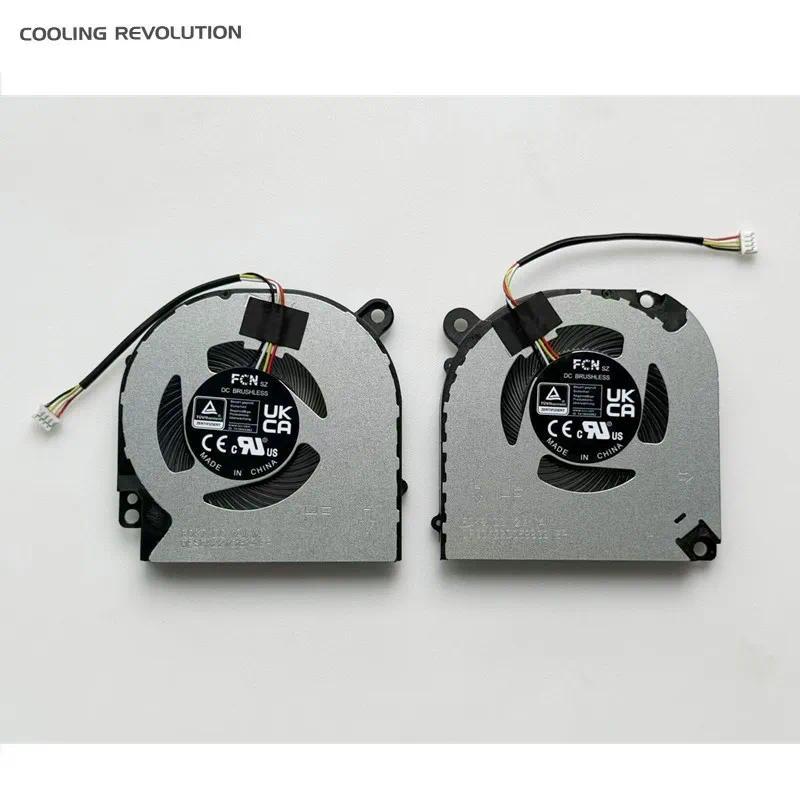 New Original Laptop CPU GPU Cooling Fan For G-Tune E4-I7G60DB-B DAIV S4-I7G60CB-B RTX4060 FQK6  FQK7