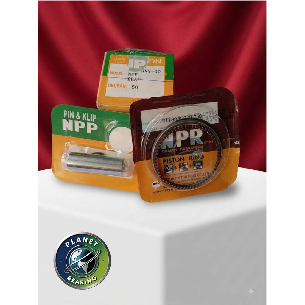 PISTON KIT SEHER BEAT KARBU (KVY) 50 NPP ORIGINAL NPP