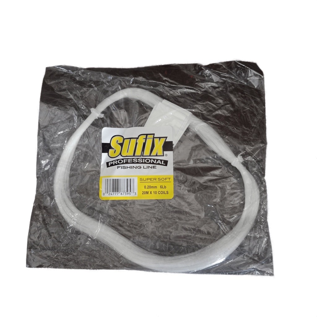 Senar Sufix Professional Fishing Line / Leader Sufix 30M x 10 Coil - Putih berkualitas dan bisa cod