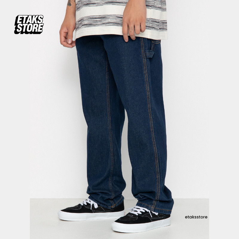 Celana Vans Drill Chore Carpenter Dark Denim Pants Loose Fit | Celana Panjang Jeans Skateboard | Ori