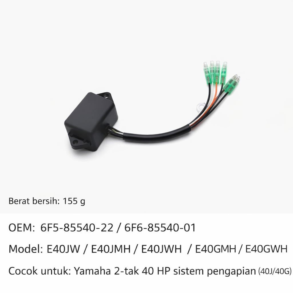 CDI Igniter Yamaha 2 Tak 40HP E40J E40G OEM 6F5-85540-22 / 6F6-85540-01