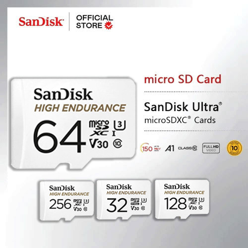 SanDisk Micro SD 32G /64GB /128GB /256GB / 512GB High Endurance Video Monitoring Otg Storage