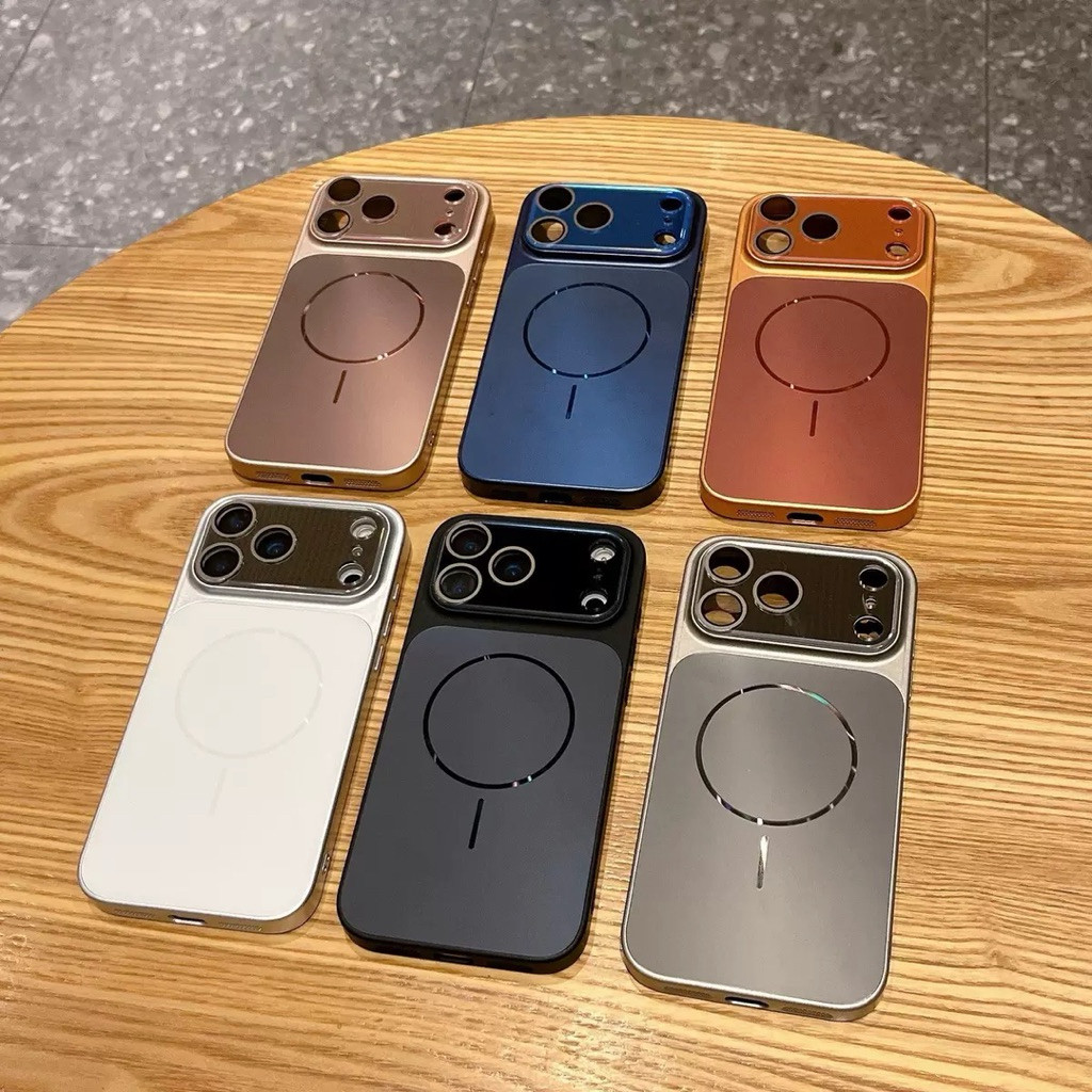 Metallic Case For IPhone 13 14 15 16 17 PRO MAX Casing Mewah Elegan