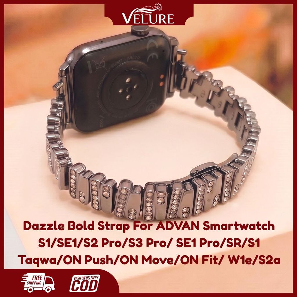 Dazzle Bold Strap For ADVAN Smartwatch S1 S1 Upgrade SE1 S2 Pro S3 Pro W1e Se1 Pro  S1 Taqwa SR SR V