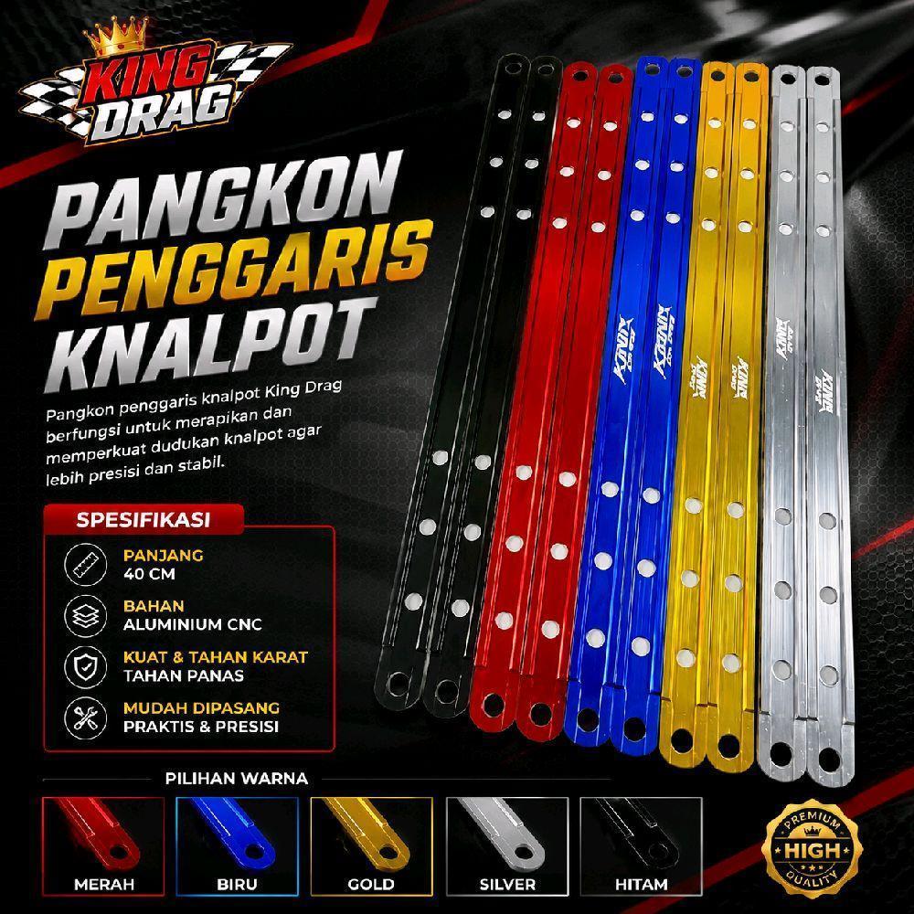 Pangkon penggaris knalpot plat penggaris knalpot aluminium pangkon knalpot