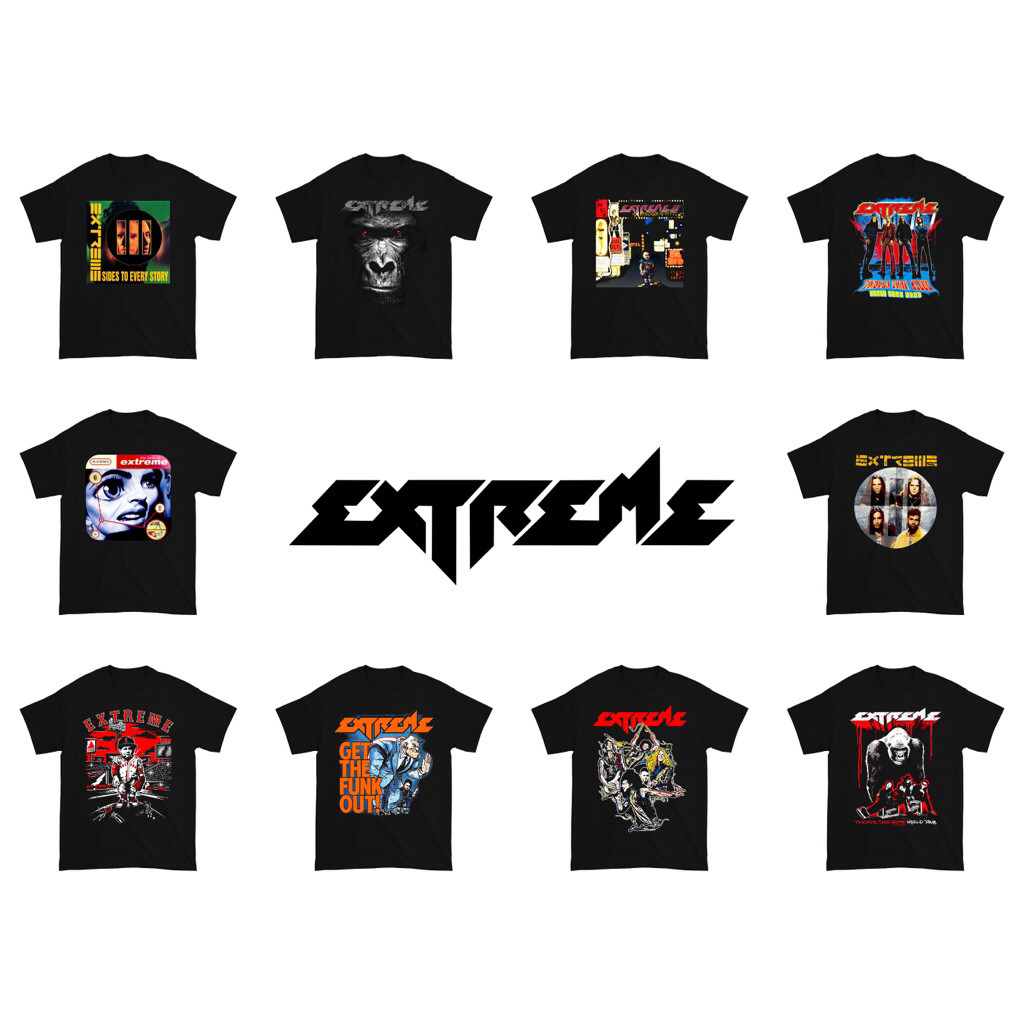 Kaos Extreme Band | Baju Extreme Band | T-Shirt Vintage Band | Kaos Pria dan Wanita Pria Dan Wanita 