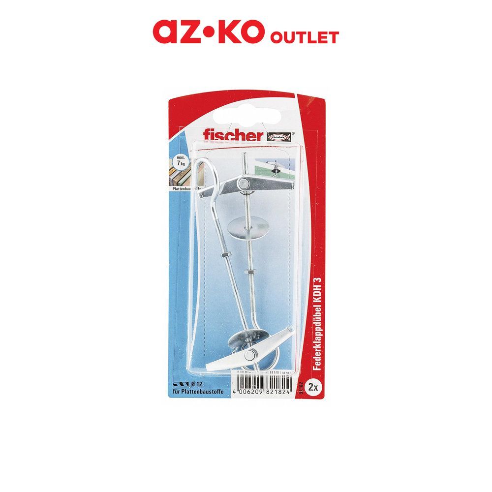 AZKO Outlet Fischer Pengait Gipsum Kdh3 Set 2 pcs Hook Gipsum Gantungan Gypsum Drywall Hook Gantunga