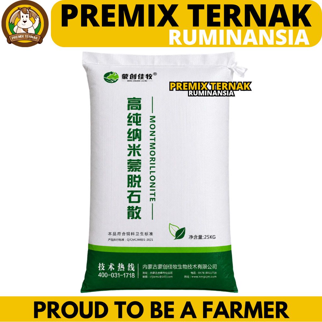 TOXIN BINDER PAKAN MONTMORILLONITE 1 KG - Feed Additive Pengikat Toxin Mycotoxin Jamur Pada Pakan