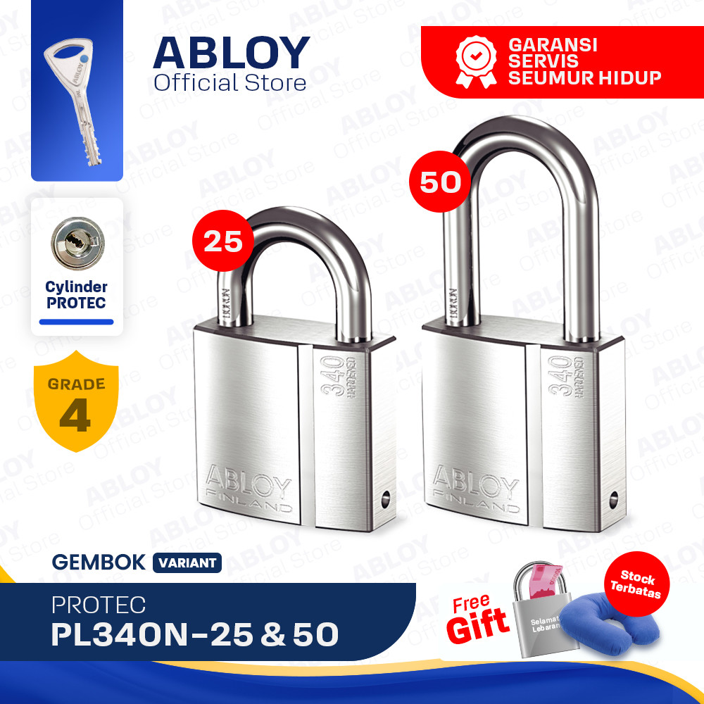 ABLOY Gembok Padlock Protec PL340N