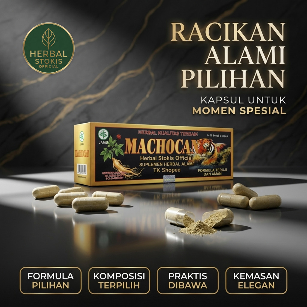 MACHOCAN Herbal Daily Formula (20 Kapsul) – Racikan Herbal Unggulan