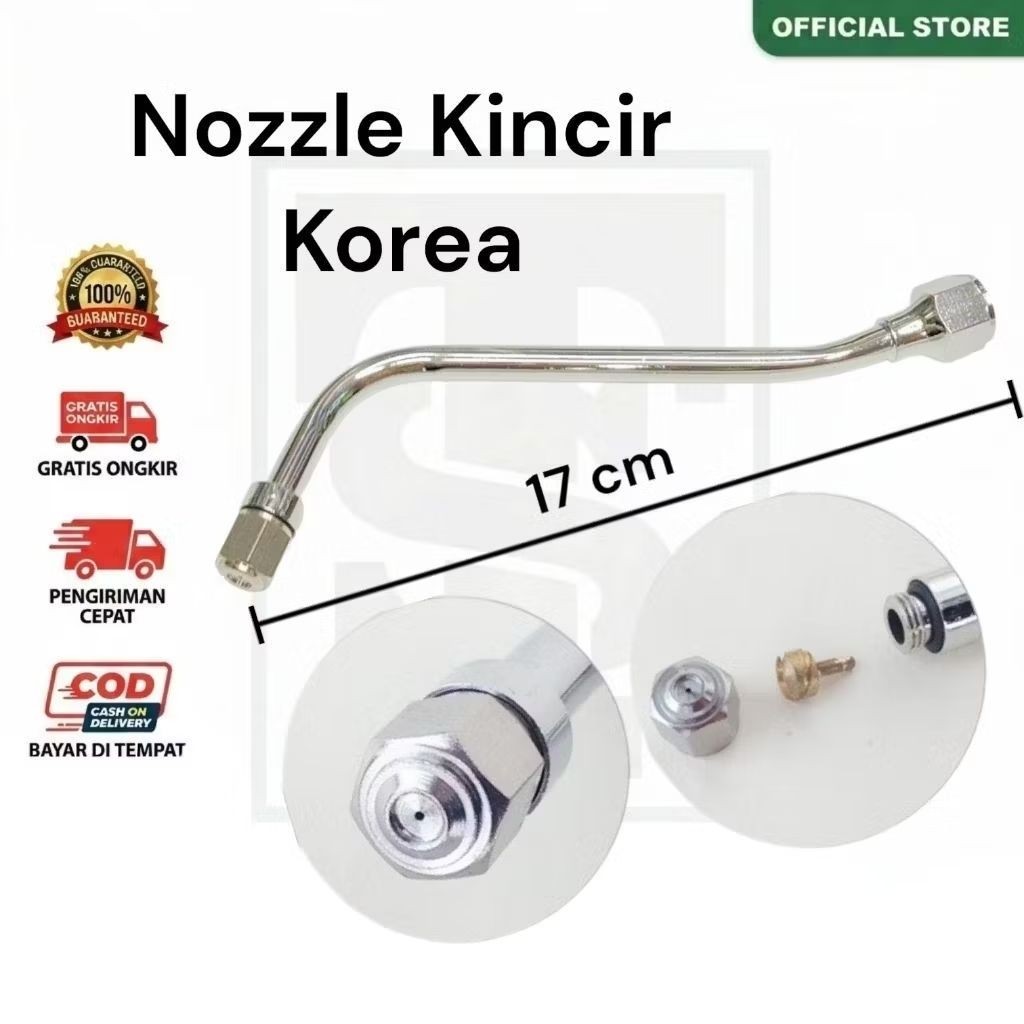 Nozzle Kincir Korea Stainless Tangki Sprayer Elektrik Drat 14mm Kabut Halus CBA DGW