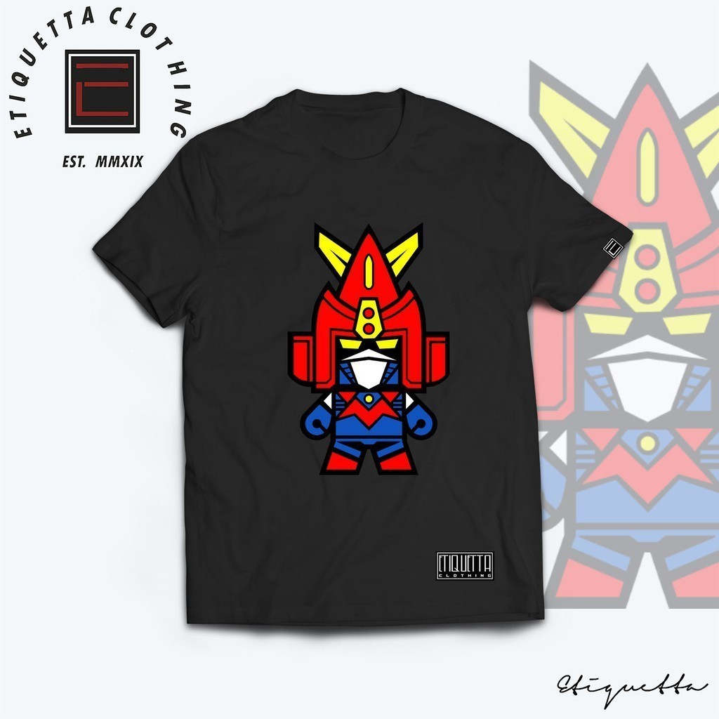 Kaos Voltes V Chibi | Voltes V | Anime Tshirt for Men & Women | Unisex Baju Anime DX1