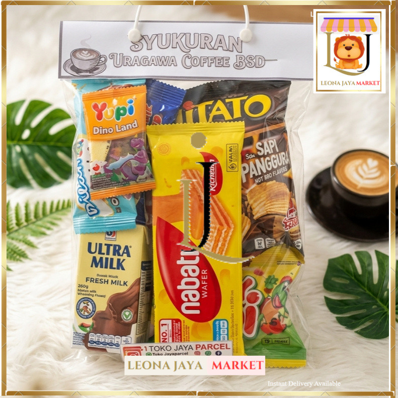 Paket Snack Kemasan Karton Request dengan susu 10in1 Per Pcs Varian Taro atau Chitato