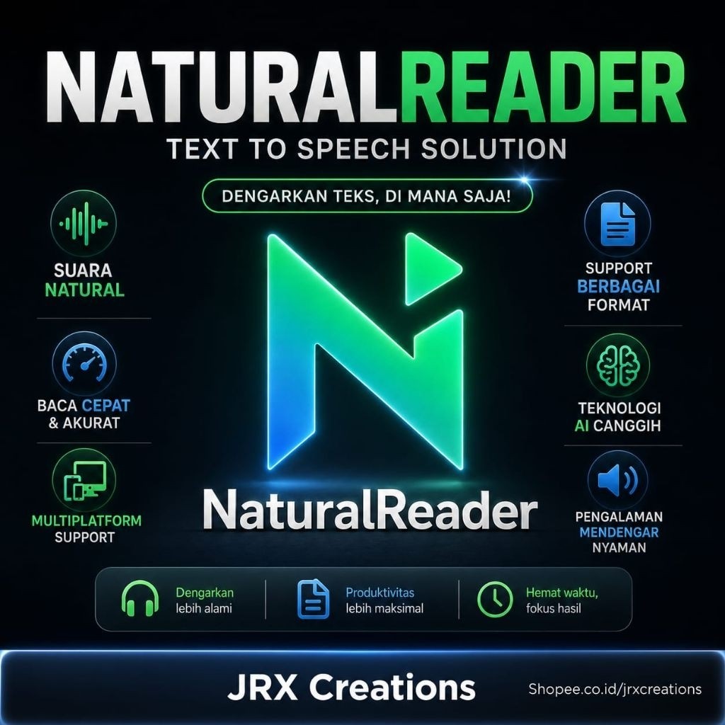 NaturalReader 15 Professional - Aplikasi Pembaca Tulisan Windows - Natural Reader Text To Speech TTS