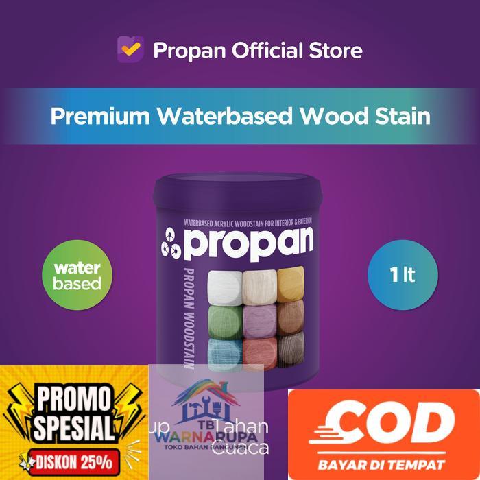 PREMIUM WATERBASED WOOD STAIN PROPAN WOOD STAIN PWS-631-1L CAT KAYU EXTERIOR WATERBASED - POLISANDER