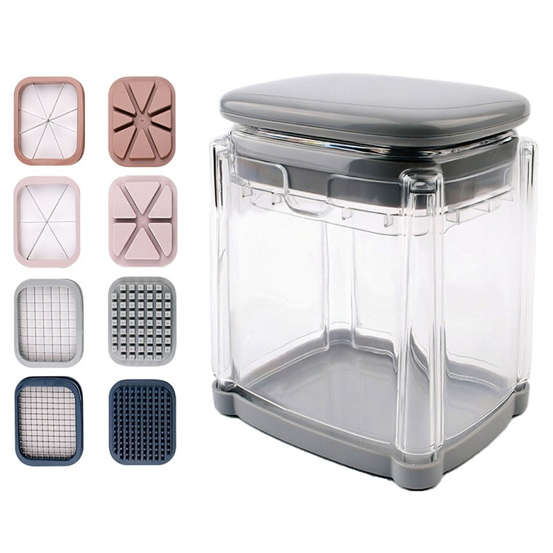 All-in-One Vegetable Cutter Hand Press Grater Mini Household Kitchen Gadget Cucumber Dicer Fruits Fr