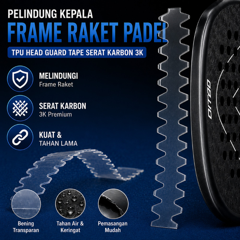 FS Pelindung Kepala Frame Raket Padel