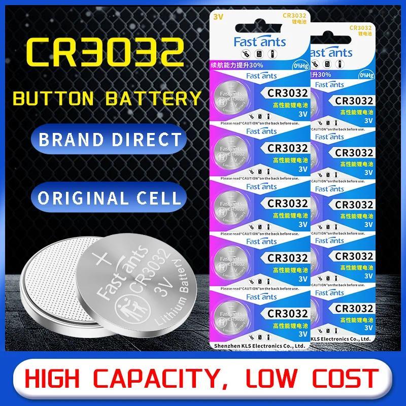 CR3032 3V Lithium Battery Original Coin Cell for Car Key Watch Remote Control Calculator Electroni R