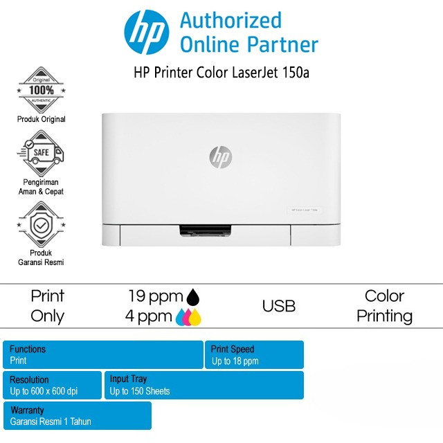 Printer HP Color LaserJet 150a