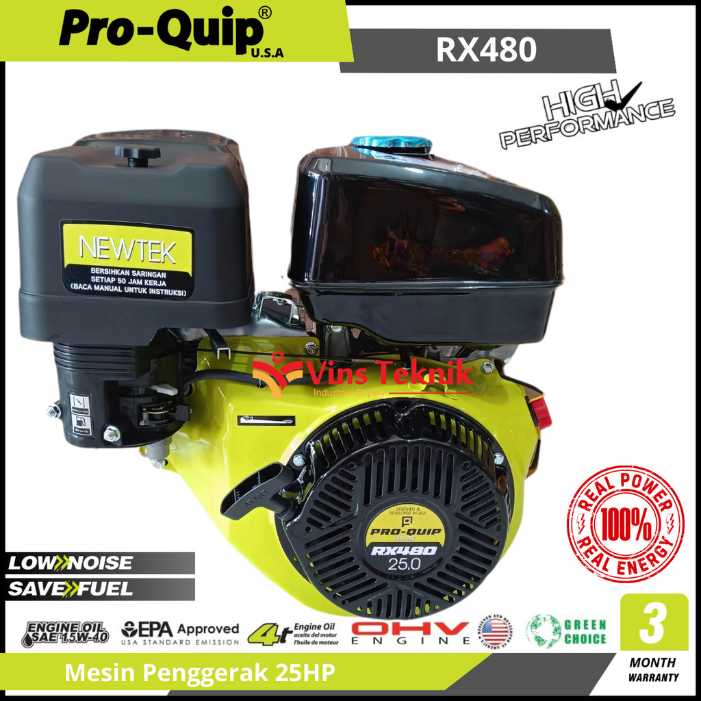 Mesin Penggerak Bensin 25HP Gasoline Engine RX480 ProQuip RX 480