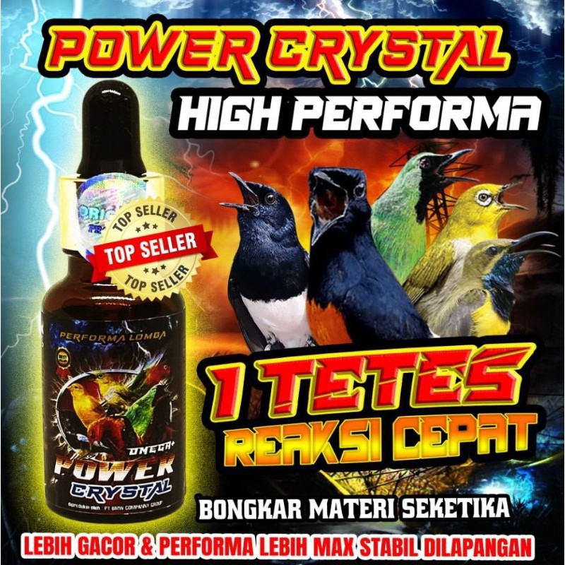 ADA Power Crystal Omega Plus 20 ml Vitamin Gacor Murai Kacer Kenari Pengeras Suara Agar Suara Mengkr