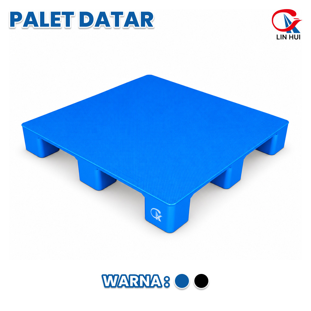 LIN HUI Pallet Plastik Tipe Datar Bahan HDPE Toko