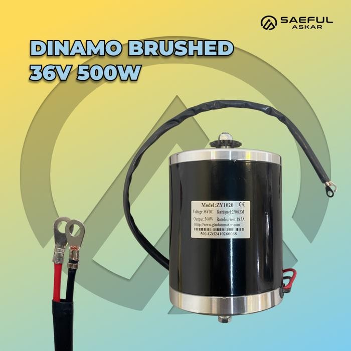 Dinamo Brushed 24V 36V 48V 500W Motor Scooter Electric Dinamo Skuter Listrik Robotik Mobil Mainan Mi