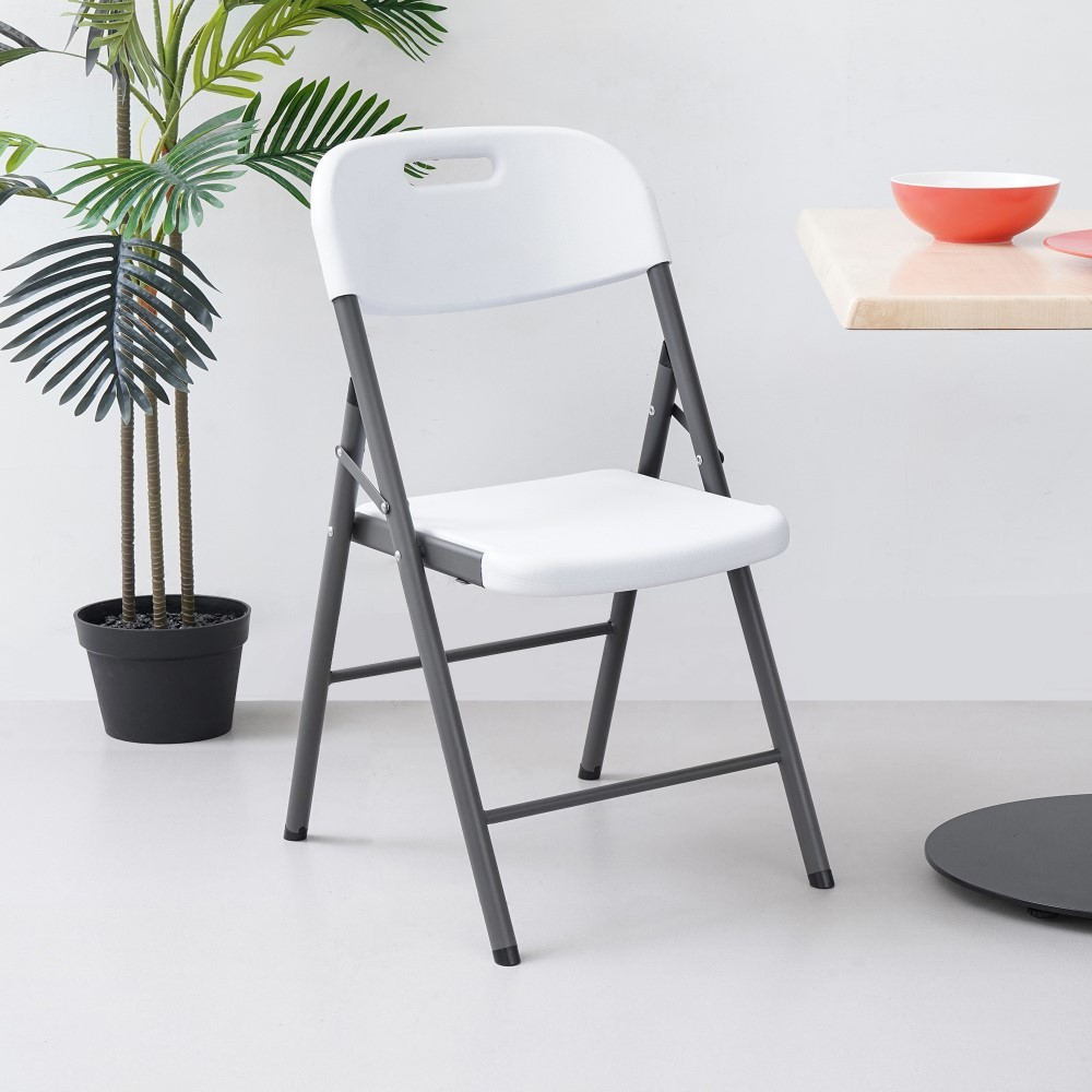 Informa Lyod Kursi Lipat - Putih Multifunctional Foldable Chair Tempat Duduk Serbaguna Kursi Acara C