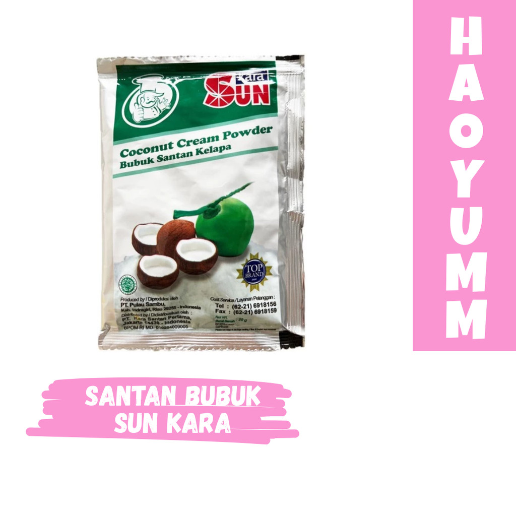 SUN KARA SANTAN BUBUK 20GR SANTAN KARA COCONUT CREAM POWDER