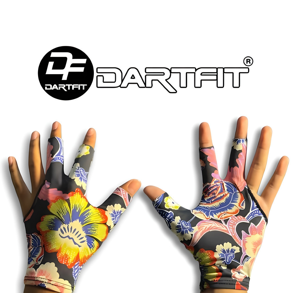 New Sarung Tangan Billiard Cewek Spandex Lycra Sarung Tangan Biliar Motif Jepang Bunga Sakura