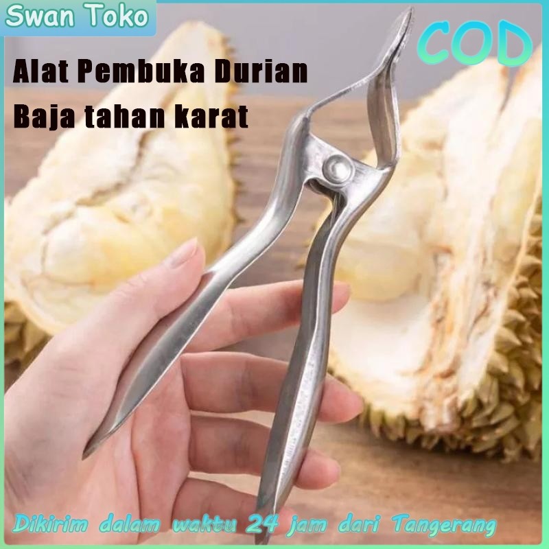 Stainless Steel Alat Pembuka Durian Klip Pembuka Durian Tang Pengupas Durian Alat Pemecah Kulit Duri