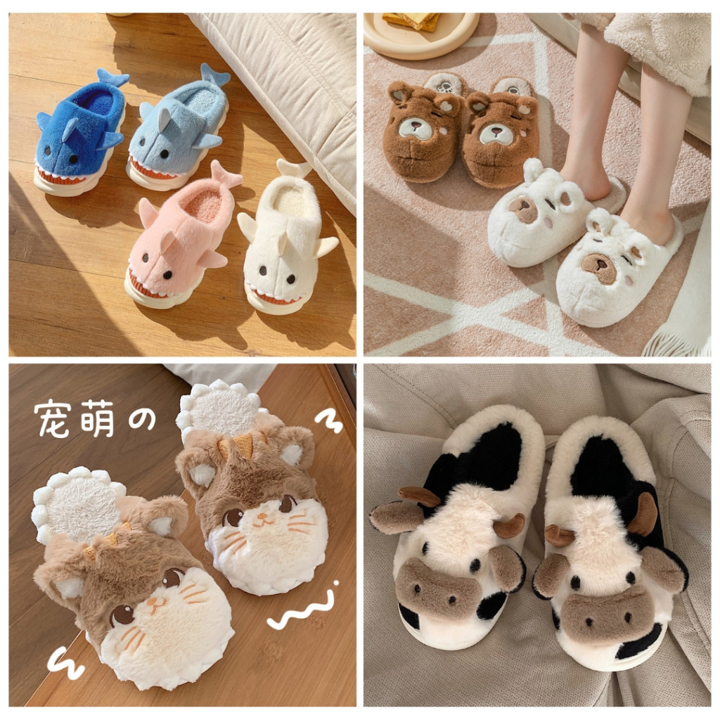 GOLIASPOTSHOP  SANDAL BULU BONEKA PREMIUM / SANDAL ANAK LUCU / SANDAL RUMAH