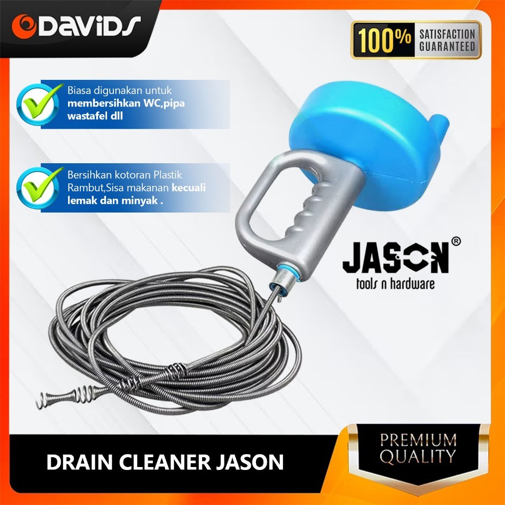 Alat Sumbatan Saluran Air Bak Cuci Piring Wastafel Flexible Drain Cleaner Kawat Pembersih Pipa Jason