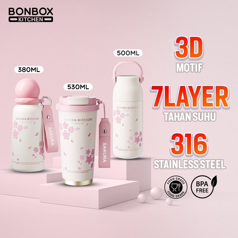 MAJAPUR  [BOX EKSKLUSIF] BONBOX Kitchen Tumbler Stainless Steel 316 Premium 500 mL - Botol Minum The