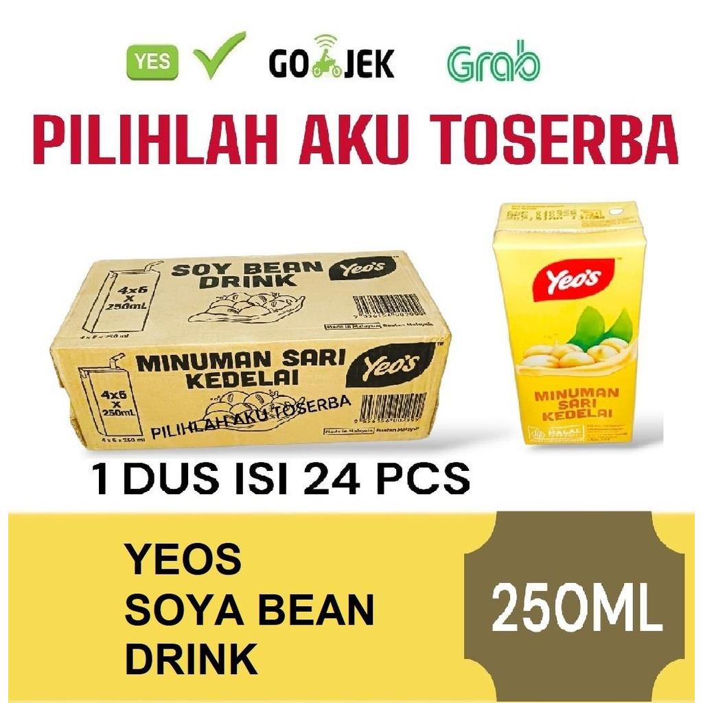 Yeos Susu Kacang Kedelai ( Soya Bean ) 250 ml kemasan kotak - ( HARGA 1 DUS )