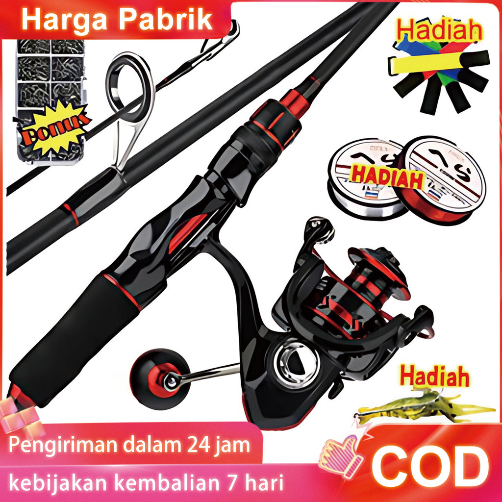 Set Pancing 1.8m/2.1m Joran Pancing 1000-4000 Reel Pancing 150M Senar Pancing Umpan Combo Pancingan 