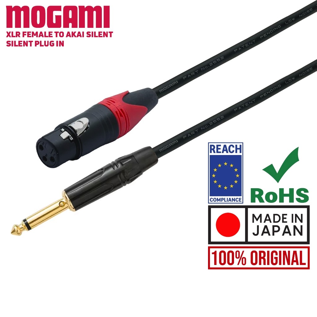 Mogami Original | Kabel Mogami XLR Female to Akai Silent Lurus - Mogami Made In Japan | Mogami Offic