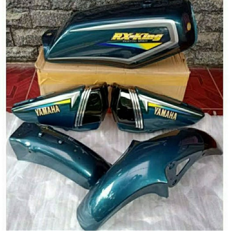 Murah Set Bodi Body Tangki Rx King TH 2001 Warna Hijau Botol Sudah Full Set