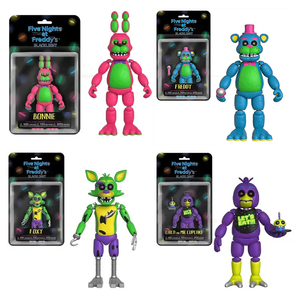 FNAF Bear Midnight Harem Five Nights Joint Movable Detachable Game Action Figure Security Breach Mod