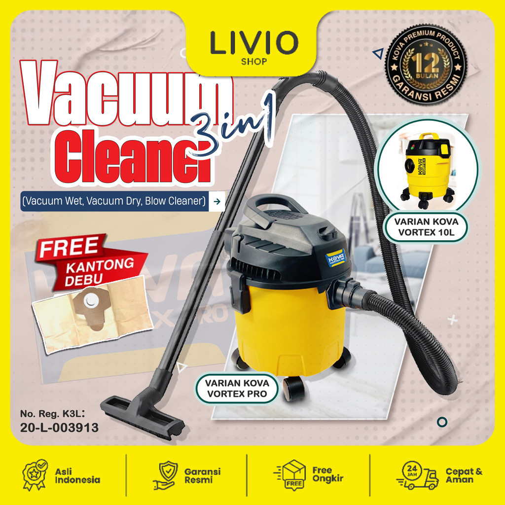 Kova Vacuum Cleaner 3 in 1 Vacuum Sedot Debu