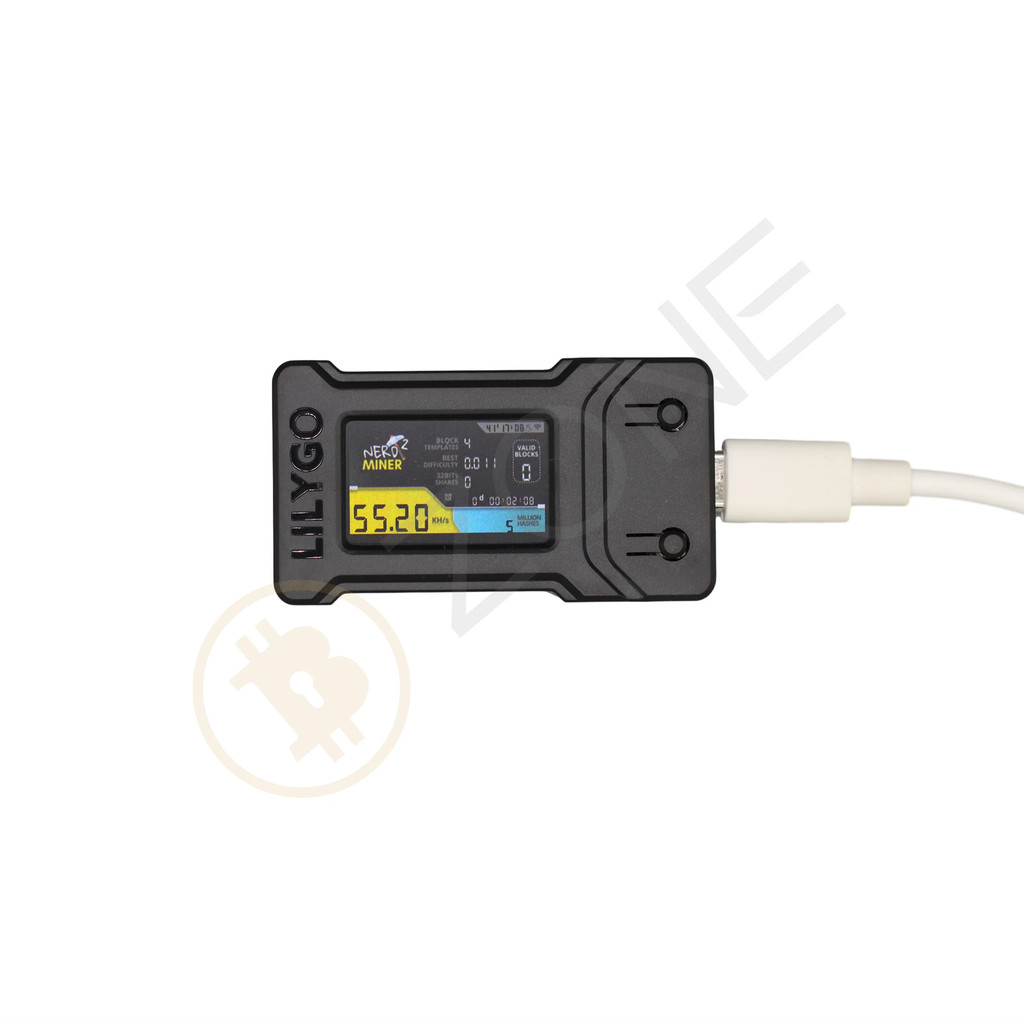 Mini Bitcoin Miner Nerdminer T-display 1.14 55HKS Hashrate BTC Solo machine Nerd miner Bitcoin Lotte