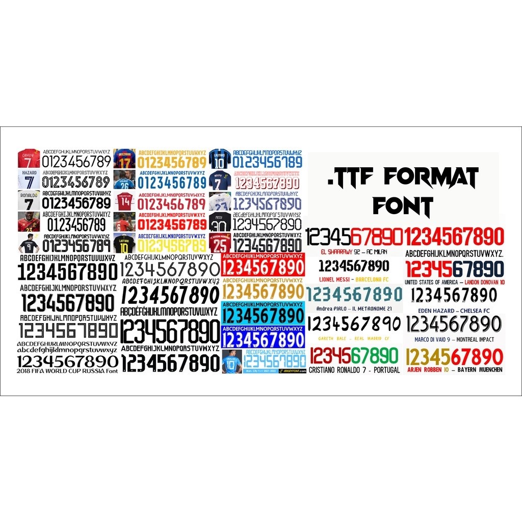 Koleksi 69 Font Club Bola ( Format .ttf )