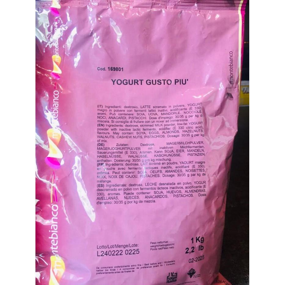 Gelato Yogurt Powder Gusto Piu' 100gr Gelato bahan ice cream powder