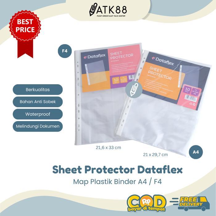 Map Plastik Dokumen Dataflex A4 / F4 Sheet Protector Data Flex - 10 Lembar - A4