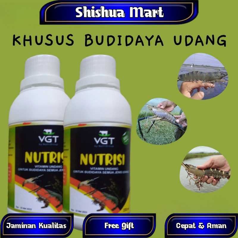 VGT NUTRISI VITAMIN PROBIOTIK UDANG VANAME PAKAN UDANG