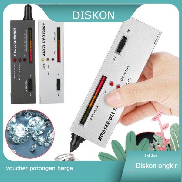Temukan Moissanite Diamond Tester + Diamon Selector II PAKET Lengkap Batu Akik Berlian Permata Moisa
