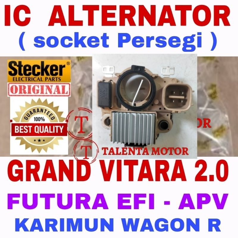 BERGARANSI. IC REGULATOR ALTERNATOR DINAMO AMPER GRAND VITARA FUTURA INJEKSI APV KARIMUN WAGON R